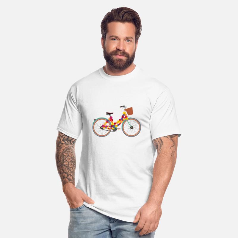 bicycle Flowers Flower lover Women Vintage