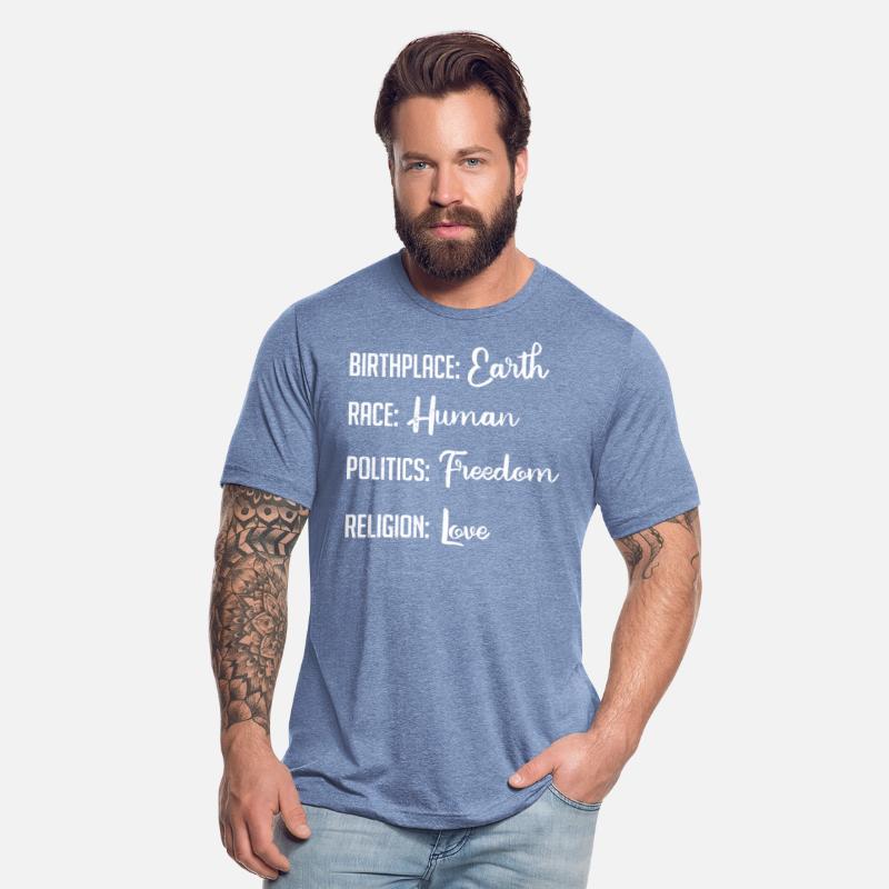 Birthplace Earth, Race Human, Politics Religion