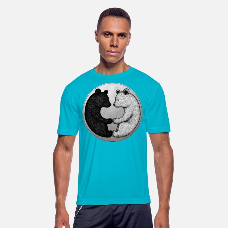 Black and white bears