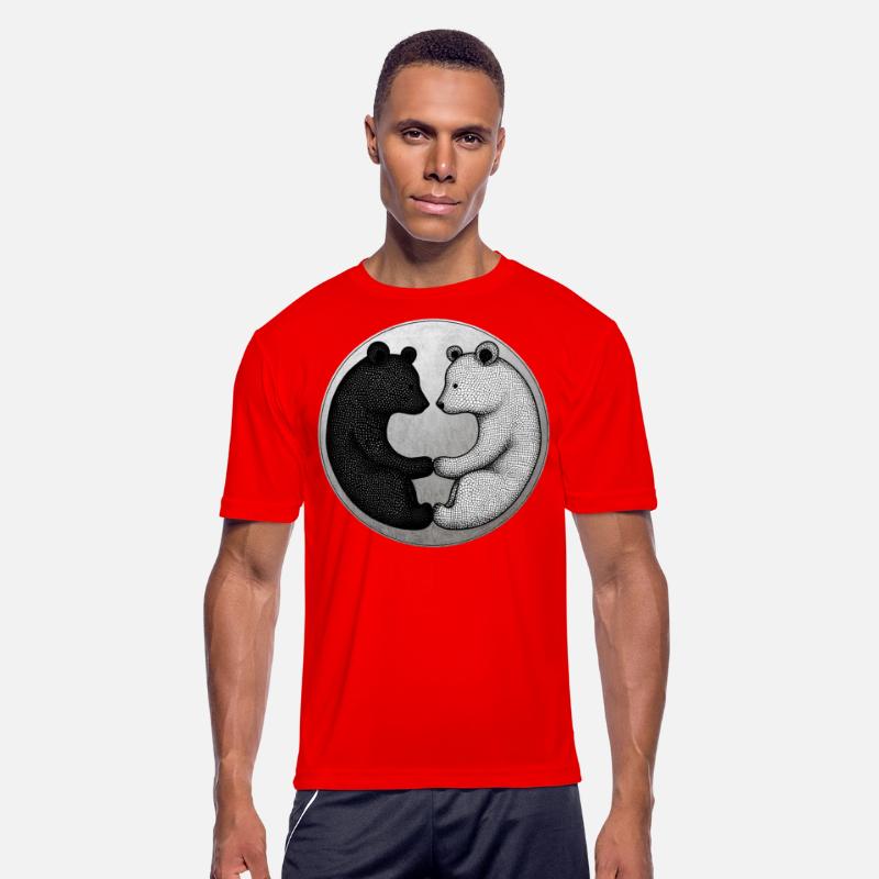 Black and white bears