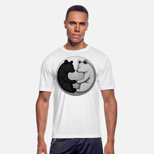 Black and white bears