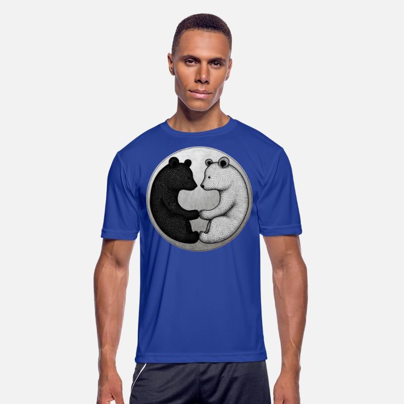 Black and white bears