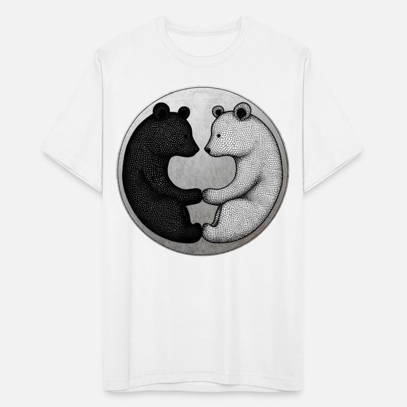 Black and white bears