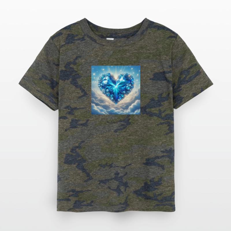 Blue Heart Jewel Radiant Heart of Love