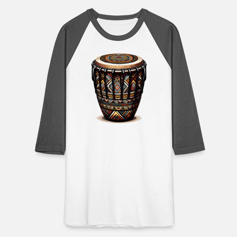 Bongo Drum with Vibrant African Tribal Pattern