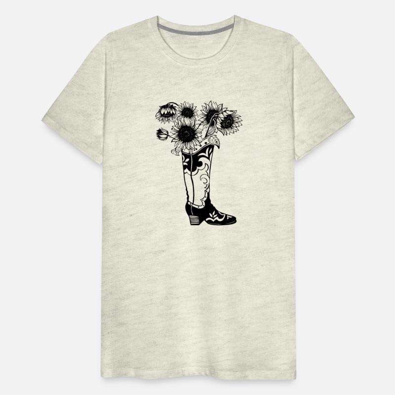 Boot, cowgirl, cowboy, boots, sunflowers, flowers