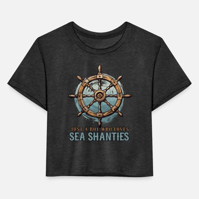 Boy Who Loves Sea Shanties Sea Shanty Ship Helm