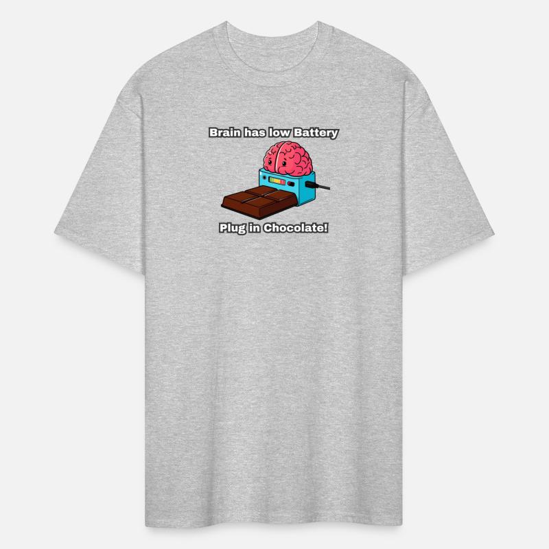 Brain has low Battery Plug in Chocolate!