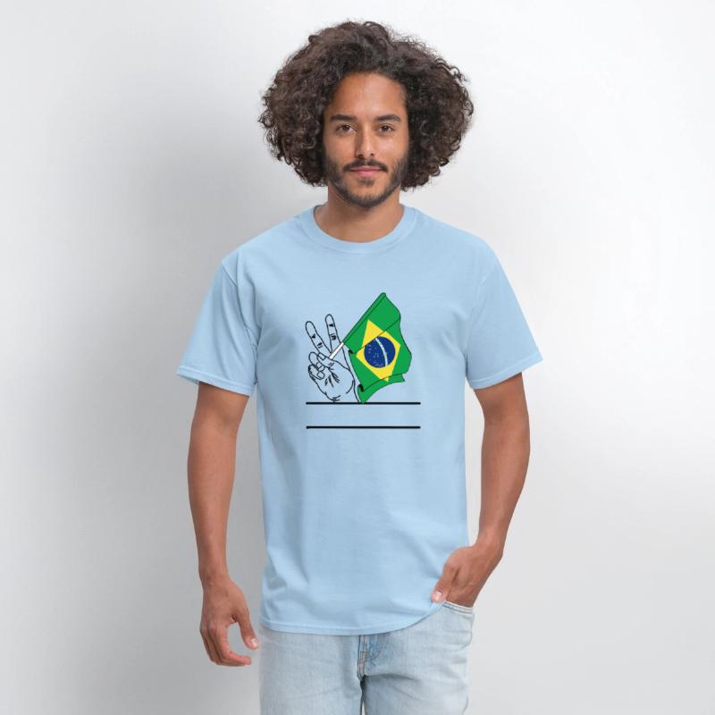 Brazil flag transparent peace sign text space