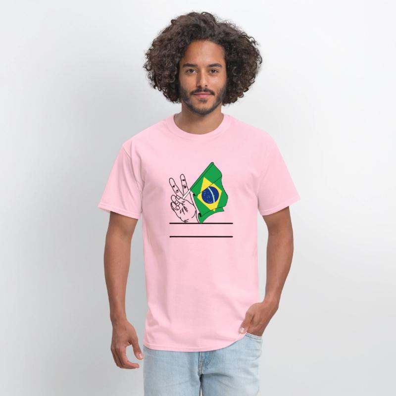 Brazil flag transparent peace sign text space