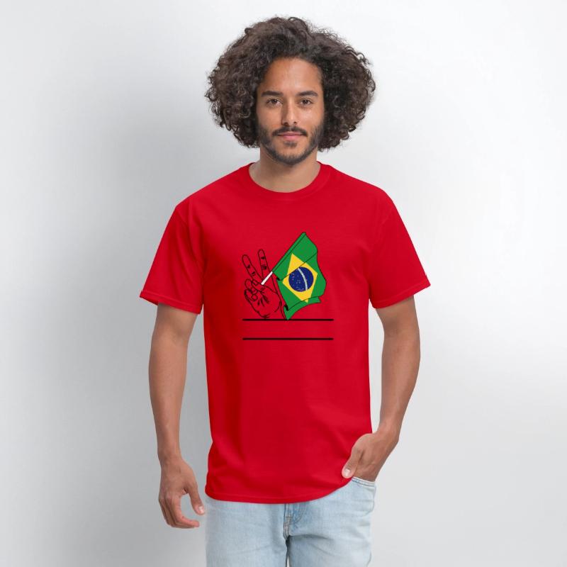 Brazil flag transparent peace sign text space