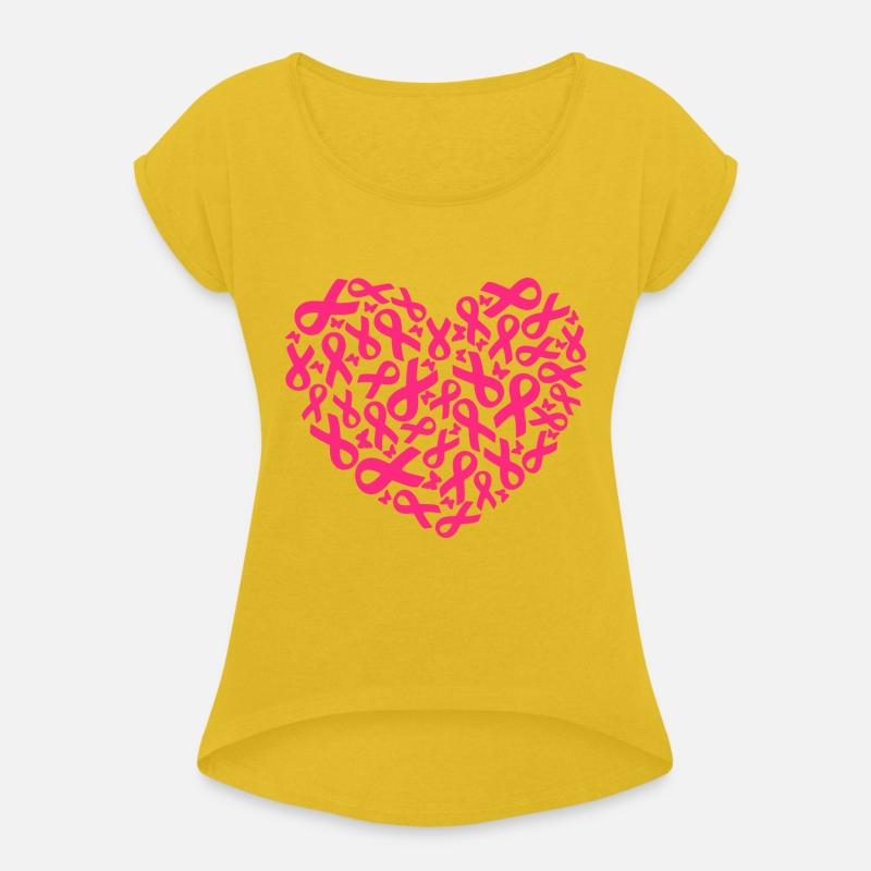 Breast cancer awareness ribbon heart