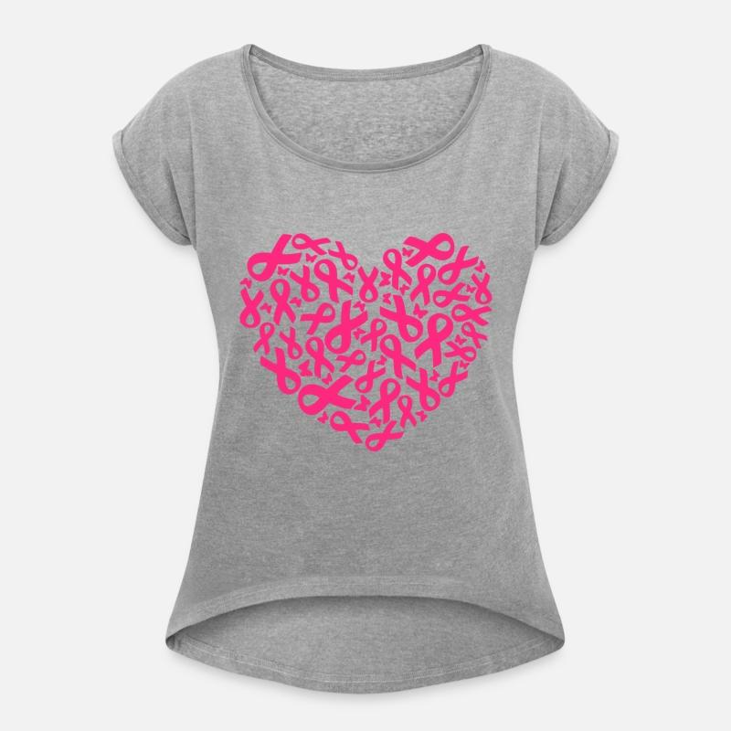 Breast cancer awareness ribbon heart