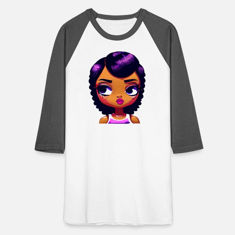 Bright Eyed Brown Girl Kawaii