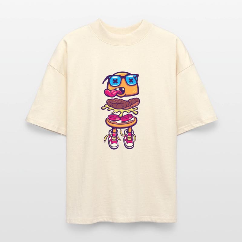 burger monster sneakers language food