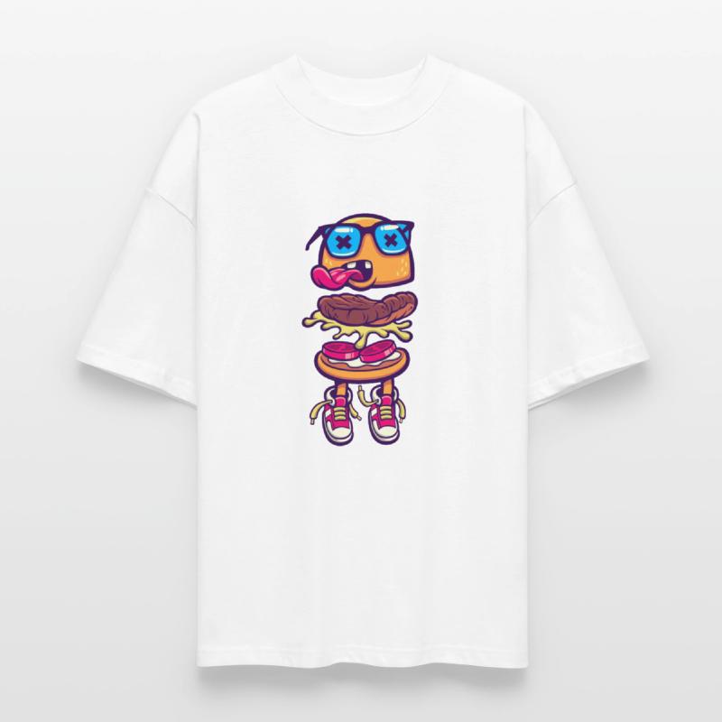 burger monster sneakers language food