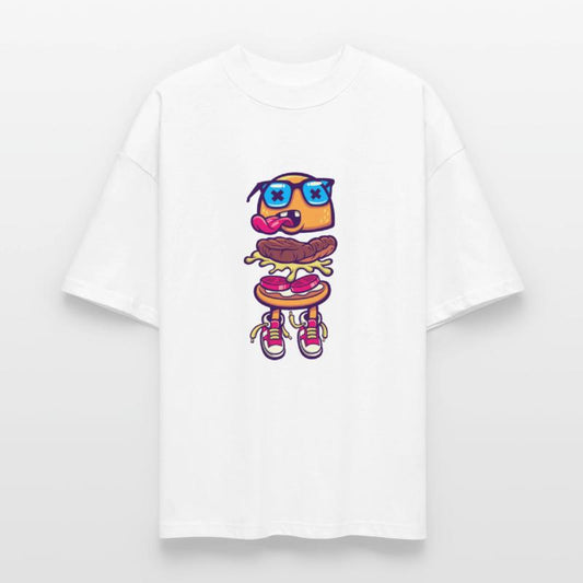 burger monster sneakers language food