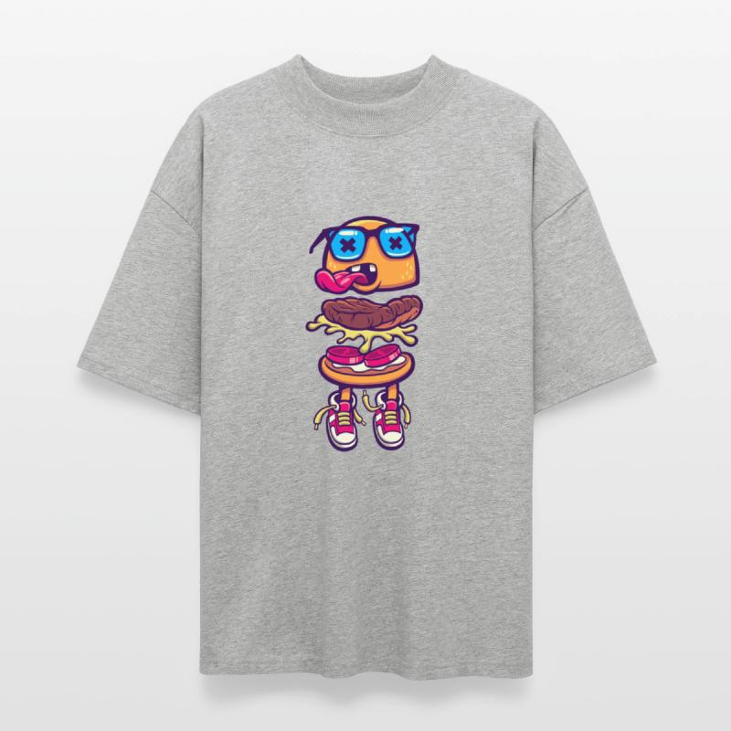 burger monster sneakers language food