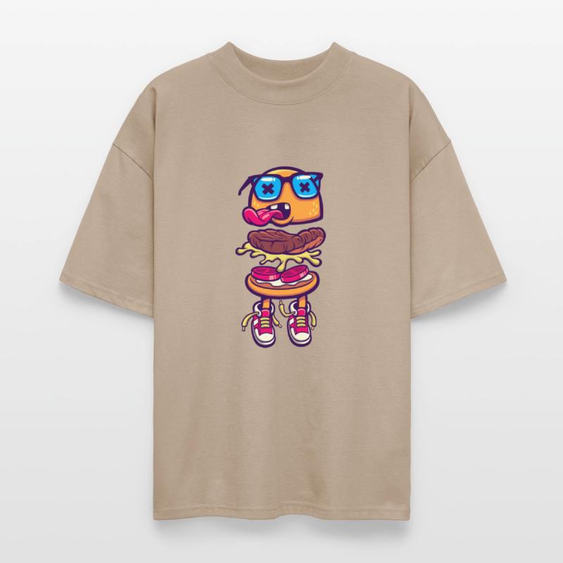 burger monster sneakers language food