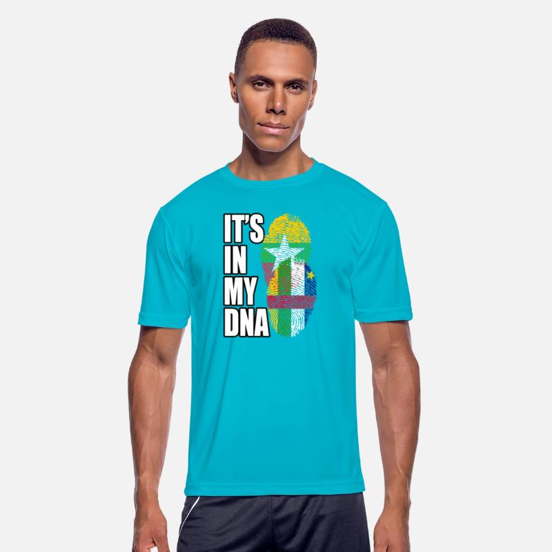 Burmese And Central African Mix Heritage DNA Flag