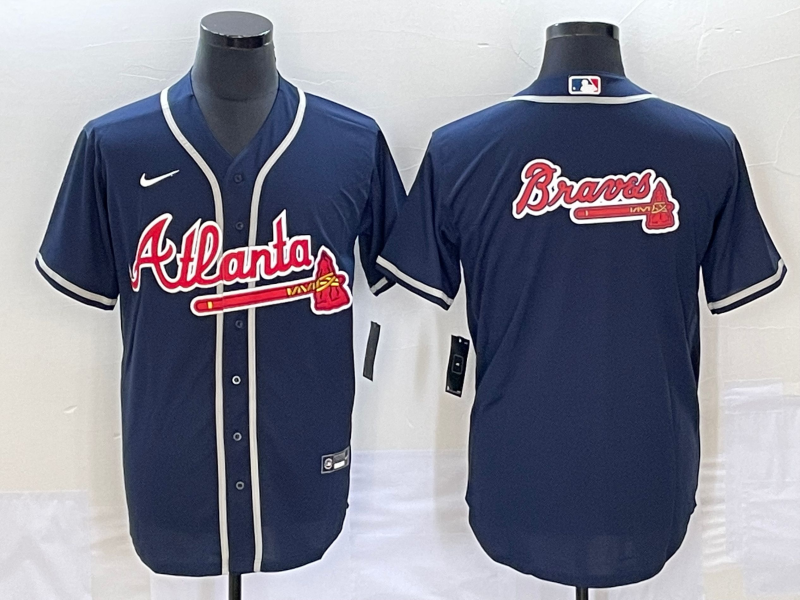 Men's Atlanta Braves Navy Replica Team Jerseys