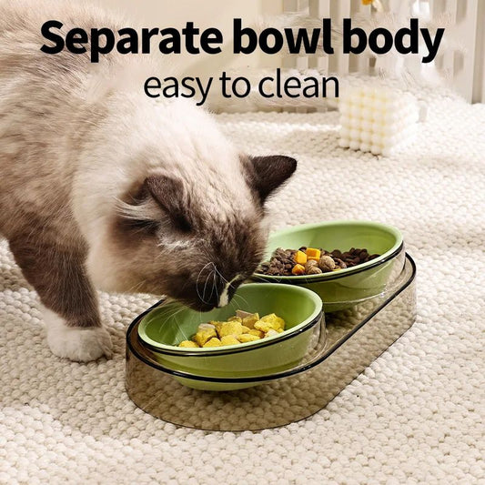 Transparent Cat Food Bowl Pet Bowl Dog Bowl D – The Smart Choice for Your Home