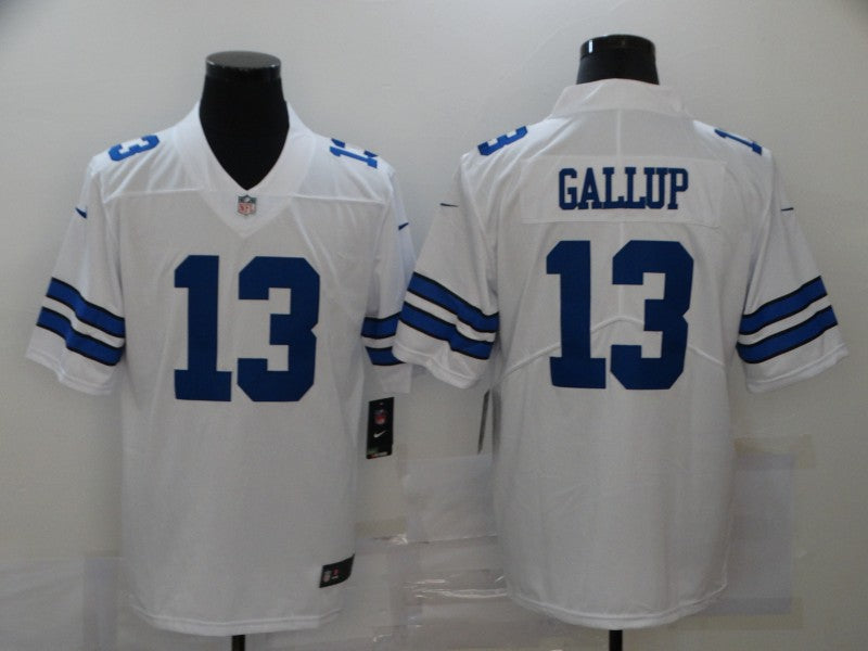 Men's Dallas Cowboys Michael Gallup #13 White Game Player Jerseys