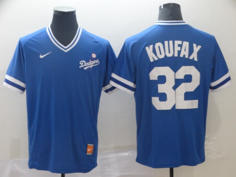 Men's Los Angeles Dodgers Sandy Koufax #32 Blue Replica Player Jerseys