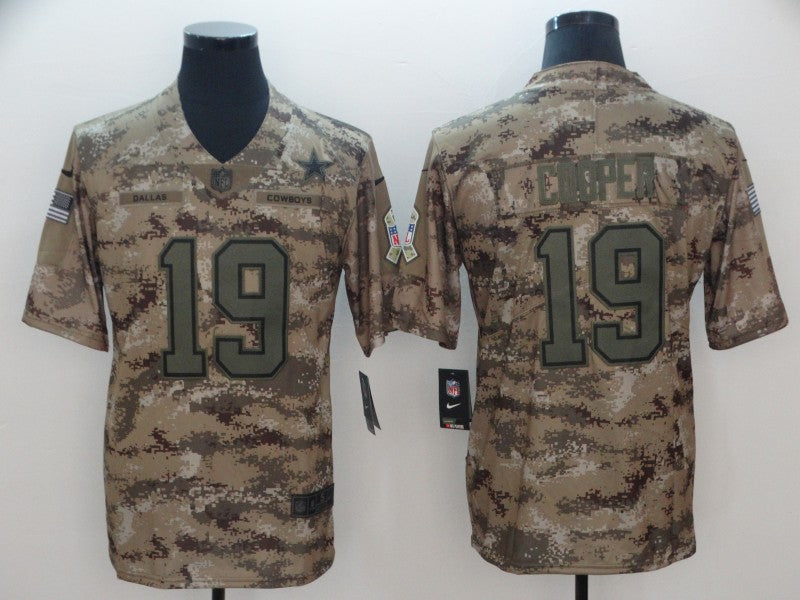 Men's Dallas Cowboys Amari Cooper #19 Camouflage Game Jerseys