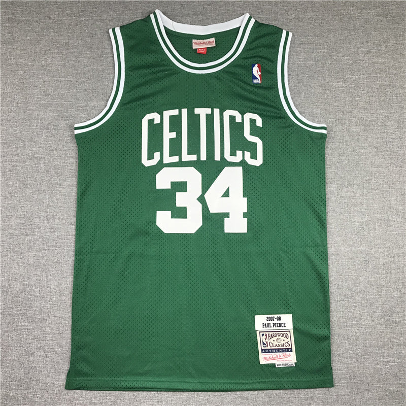 Men's Boston Celtics Paul Pierce Green 2007-08 Hardwood Classics Swingman Jerseys