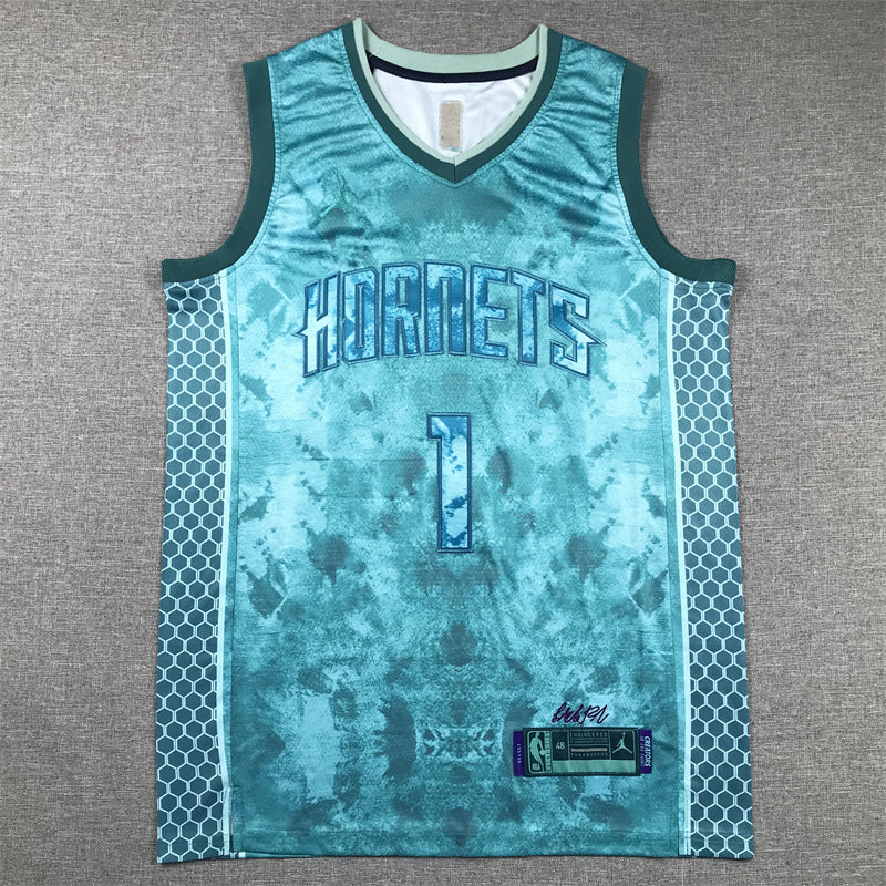 Men's Charlotte Hornets LaMelo Ball #1 Teal Select Series Swingman Jerseys