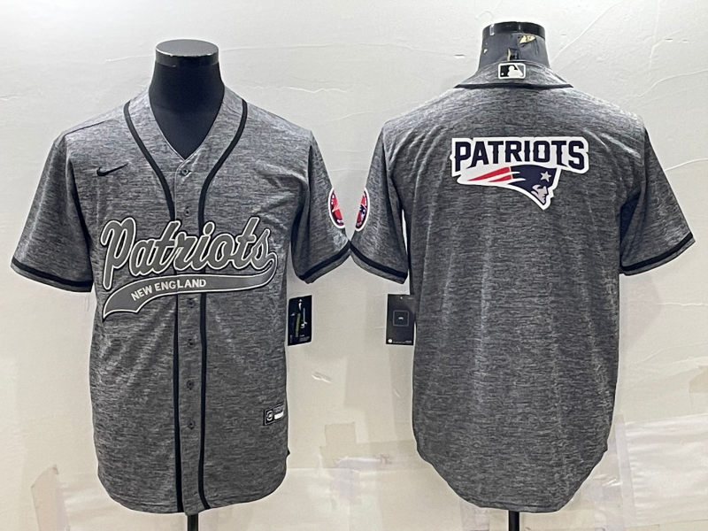 Men's New England Patriots Gray Game Jerseys