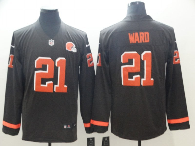 Men's Cleveland Browns Denzel Ward #21 White Player Game Jerseys