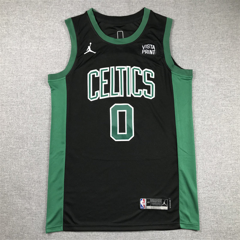 Men's Boston Celtics Jayson Tatum #0 Black 2022/23 Statement Edition Swingman Jerseys