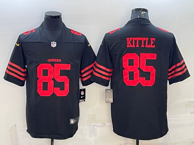 Men's San Francisco 49ers George Kittle #85 Black Player Jerseys