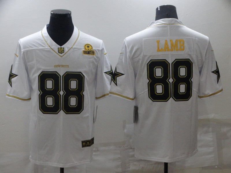 Men's Dallas Cowboys #88 CeeDee Lamb White Game Player Jerseys