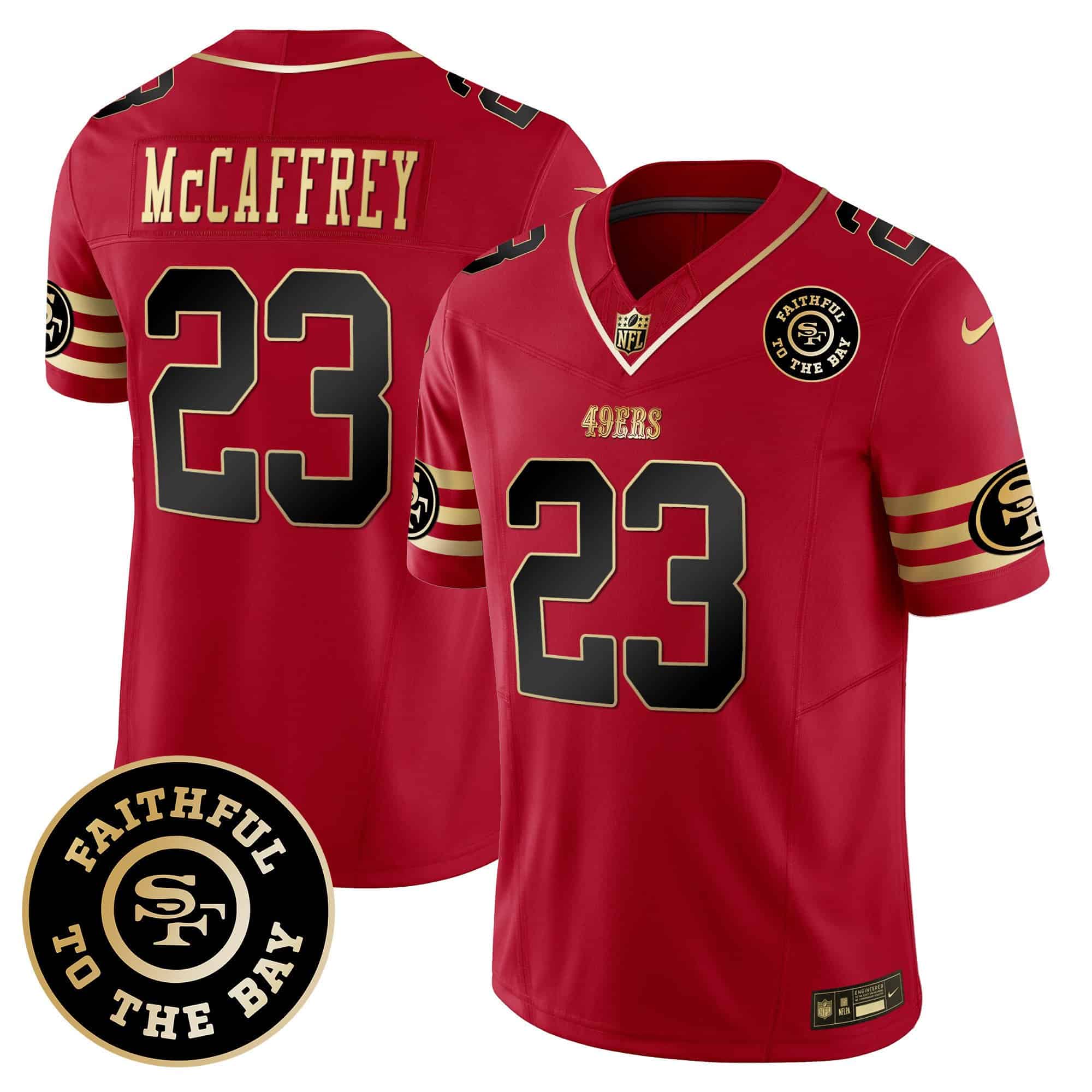 Mens 49ers Faithful To The Bay Patch Vapor Limited Jersey V6  All Stitched