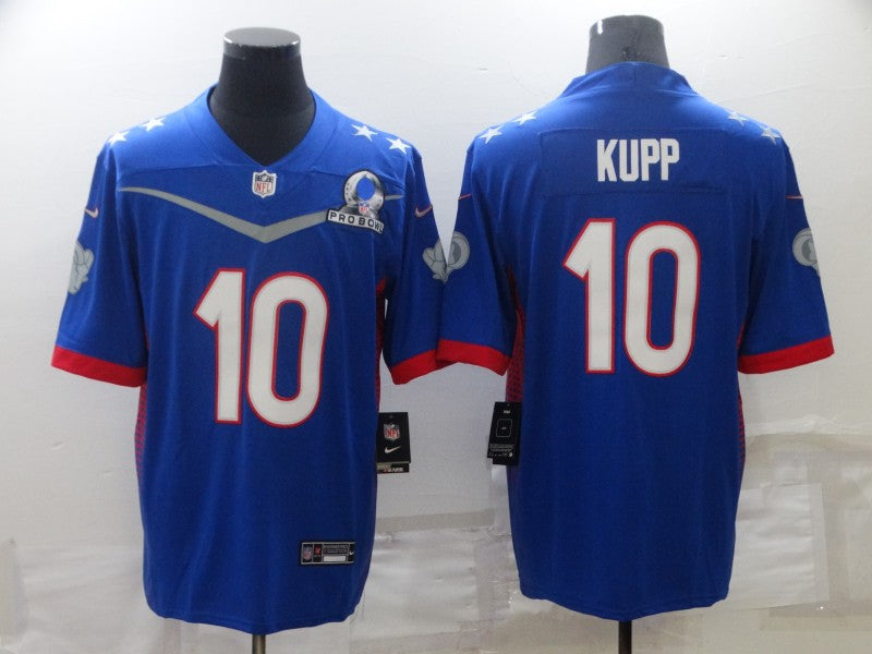Men's Los Angeles Rams Cooper Kupp #10 Blue ALL STAR Game Jerseys