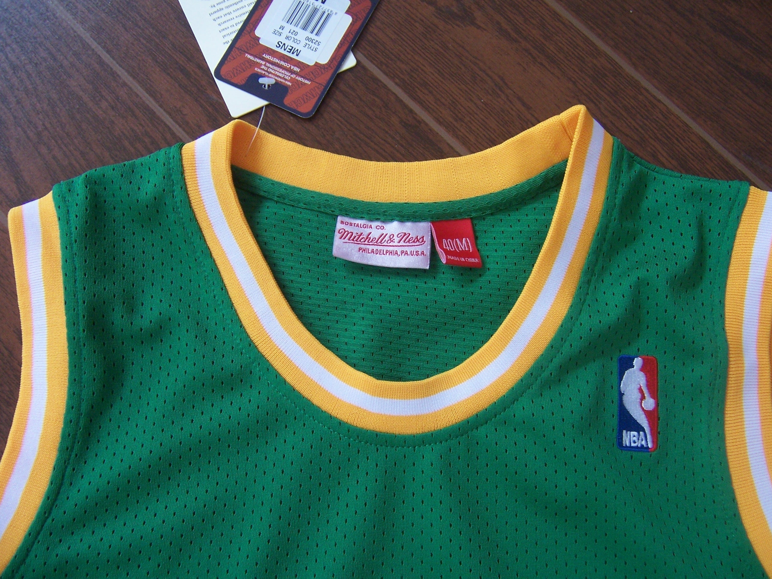 SuperSonics No. 20 Glove Gary Payton Green Jersey