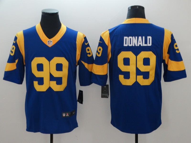 Men's Los Angeles Rams Aaron Donald #99 Blue Game Jerseys