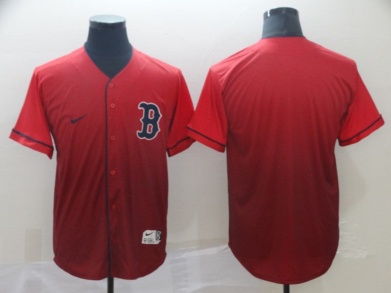 Men's Boston Red Sox Red Replica Blank Jerseys