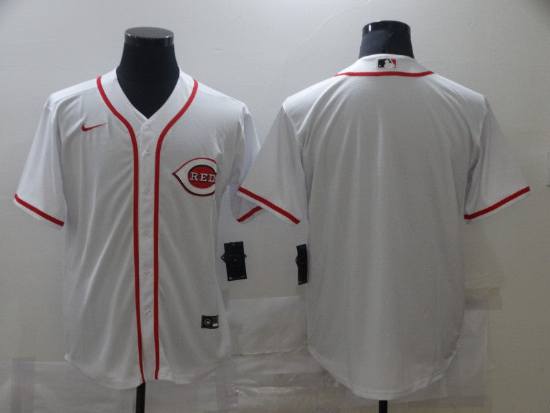 Men's Cincinnati Reds White Home Blank Replica Jerseys