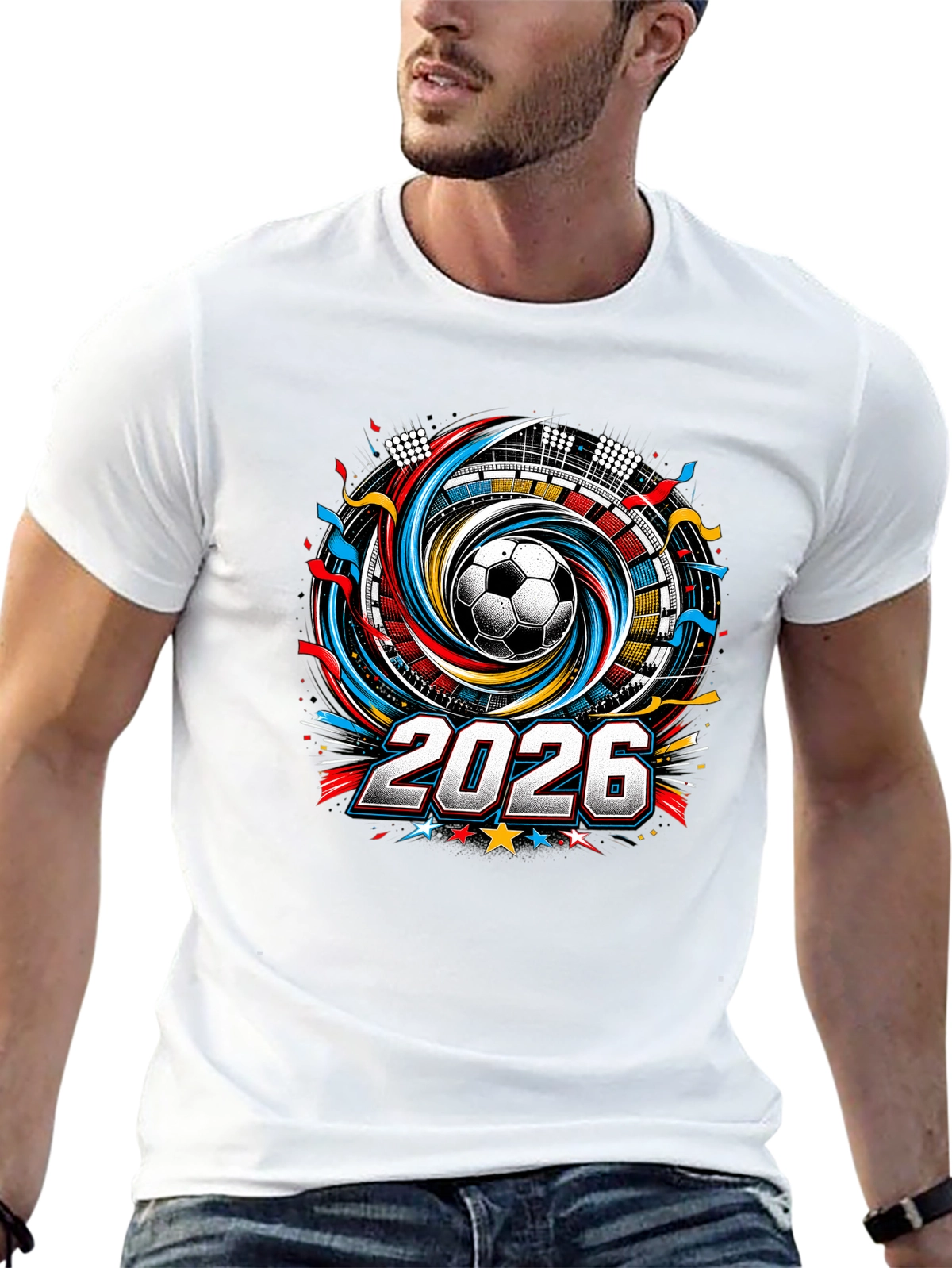 Raise the Trophy – World Cup Champion Mindset Premium Tee