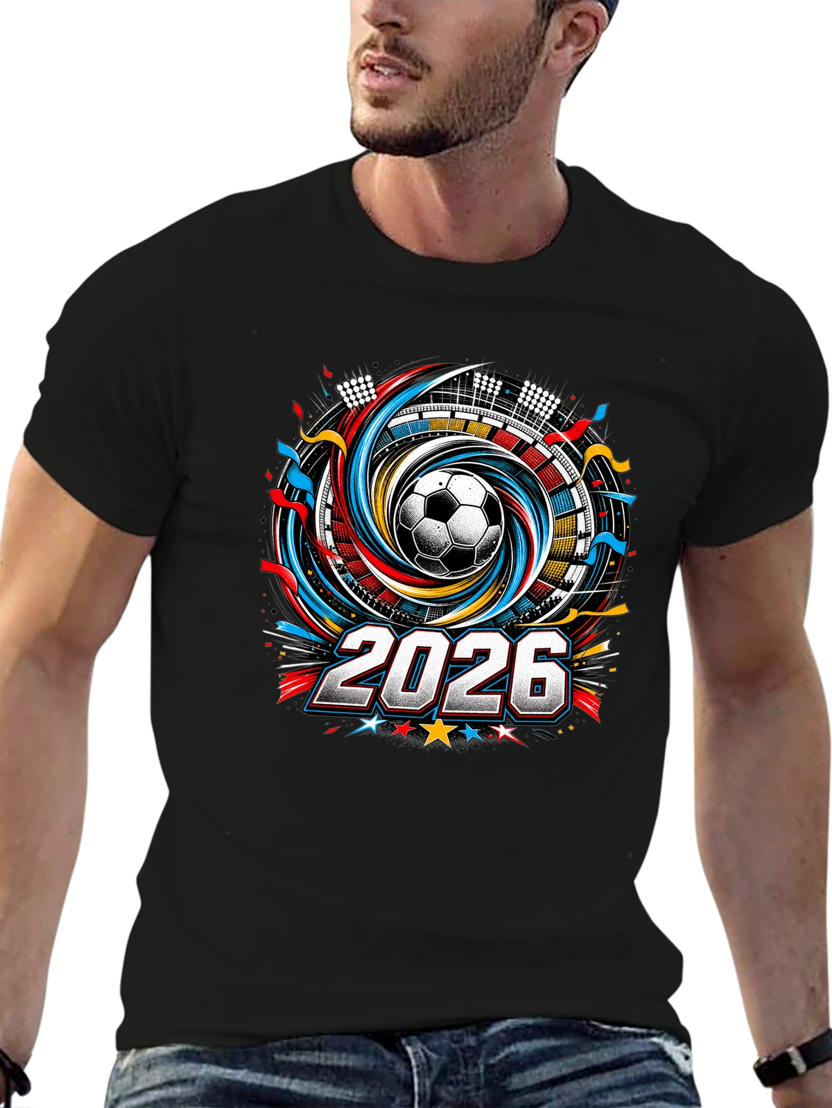 Raise the Trophy – World Cup Champion Mindset Premium Tee