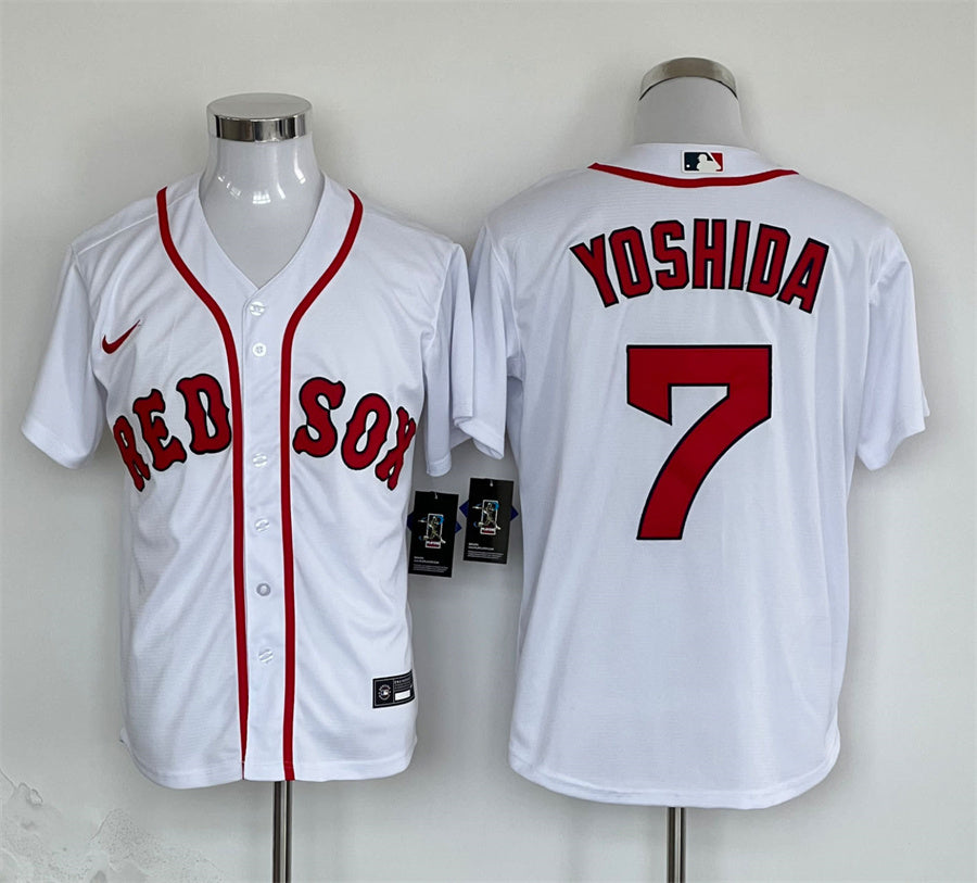 Men's Boston Red Sox Masataka Yoshida #7 White Replica Player Jerseys