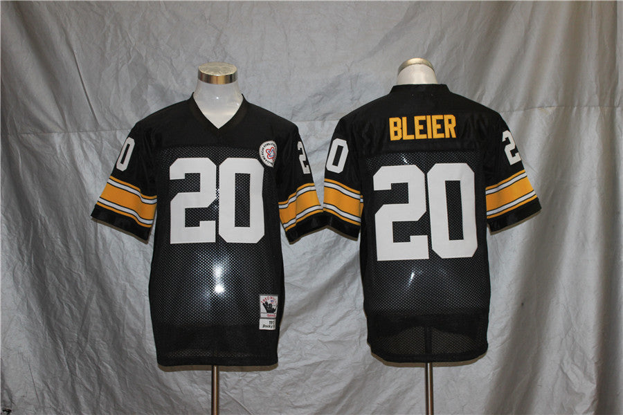 Men's Pittsburgh Steelers Rocky Bleier Mitchell & Ness Black Legacy Replica Jerseys