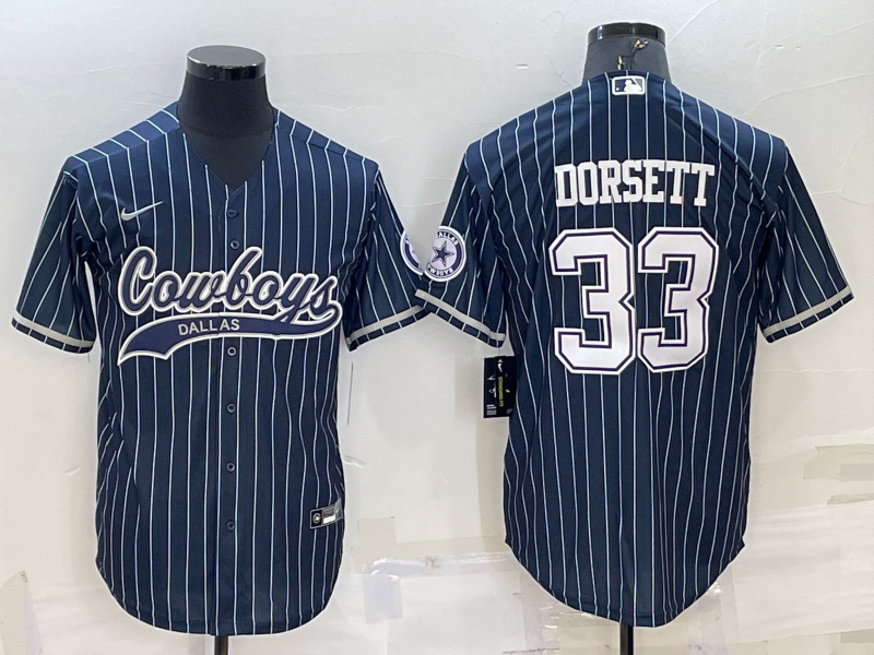 Men's Dallas Cowboys Tony Dorsett #33 Navy Player Jerseys Joint Edition