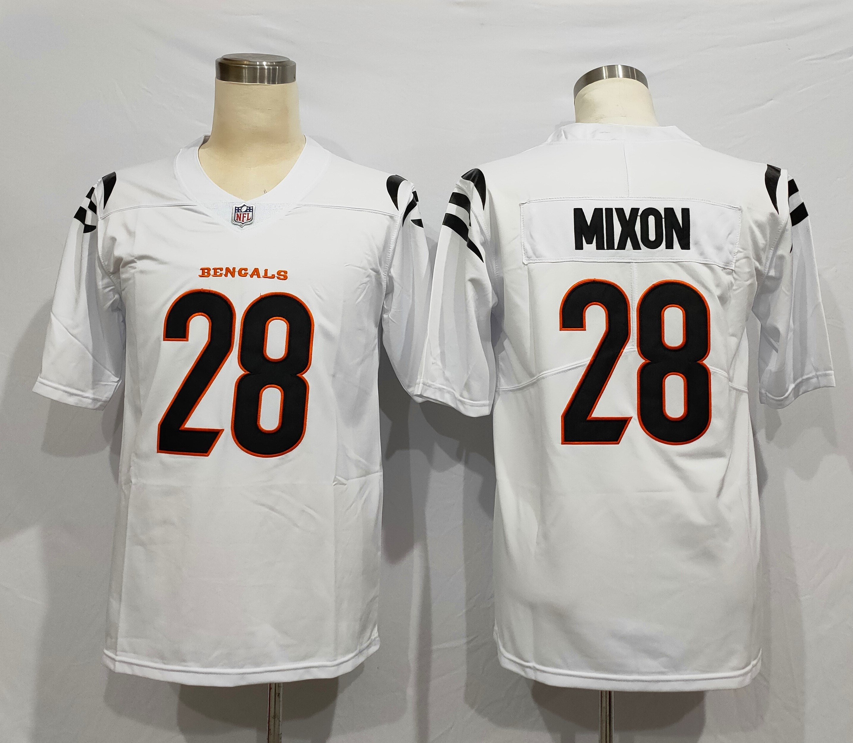 Men's Cincinnati Bengals Joe Mixon #28 White Game Jerseys