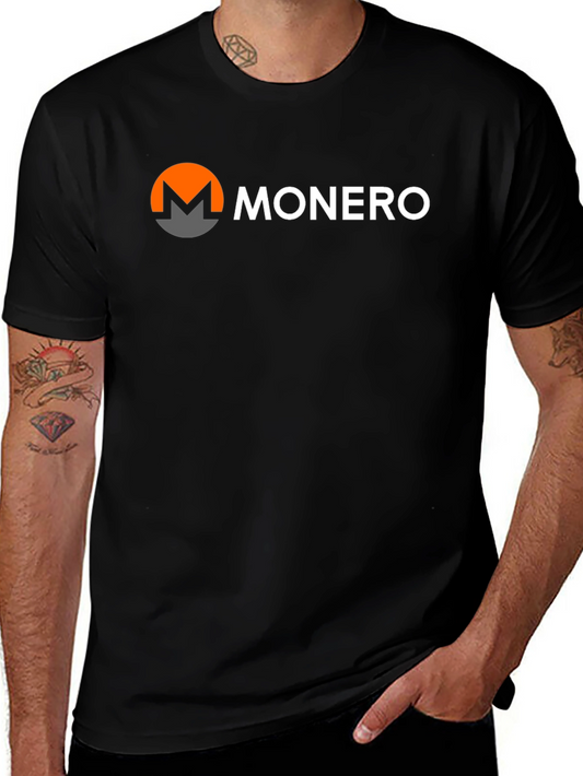 Monero Crypto T-Shirt - Black Short Sleeve