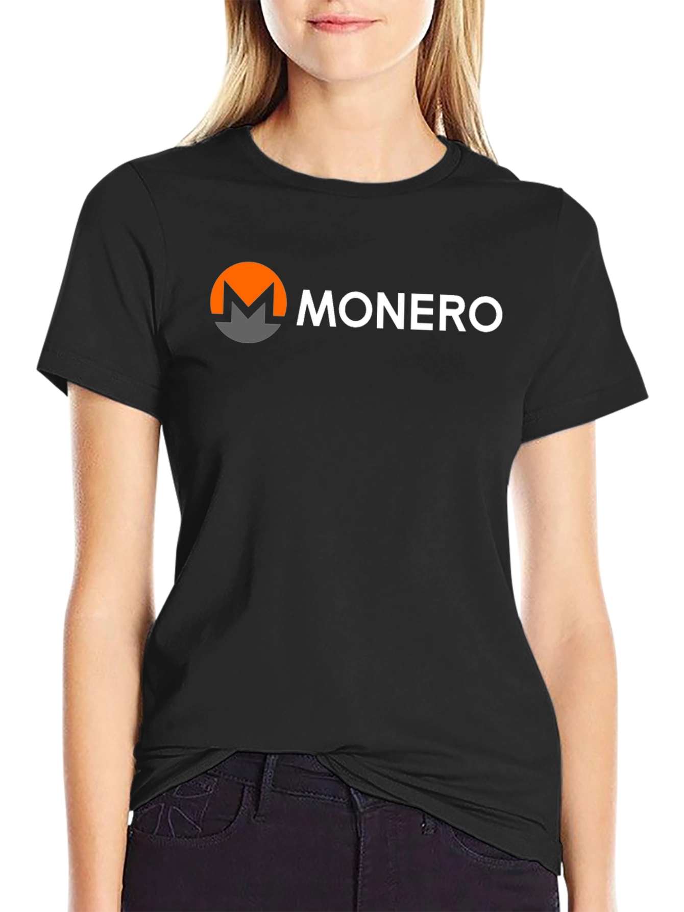 Monero Crypto T-Shirt - Black Short Sleeve